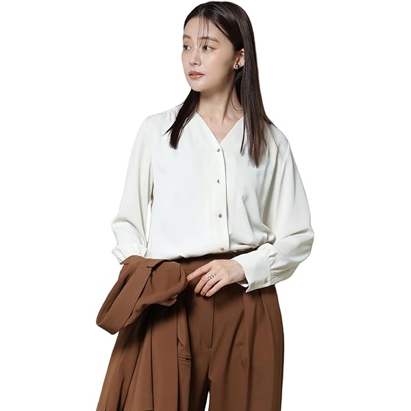 Amazon.co.jp: [ナノ・ユニバース] ダブルクロス 衿付き ハシゴレース